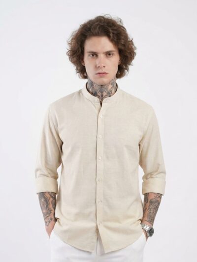 Ivory Drift Giza Cotton Shirt | Timeless Elegance | Collector’s Edition Solid Shirt | Pehanoge
